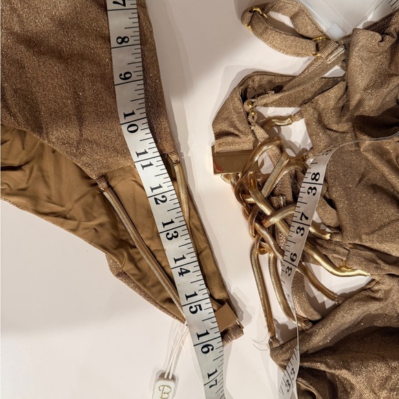 Beach Bunny Rare Shimmering AUBRIE-AUBRIE SKIMPY BIKINI XL DD - Picture 12 of 12